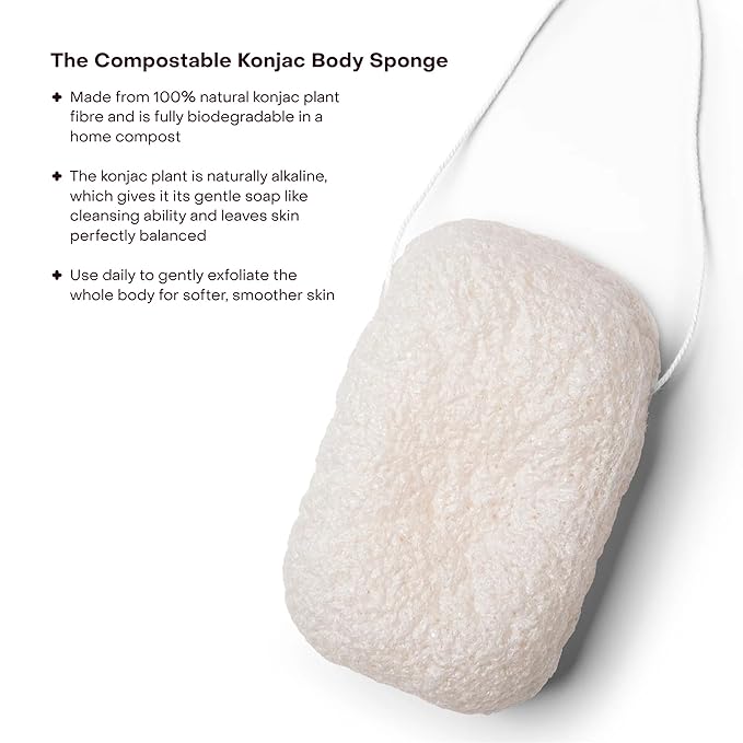 Everist The Hydrating Body Duo Bundle Tin The Body Wash Concentrate Tin 3.4 fl oz The Compostable Konjac Sponge