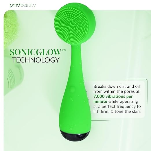PMD Clean - Smart Facial Cleansing Device with Silicone Brush &amp Anti-Aging Massager
