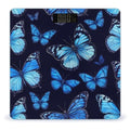 Digital Bathroom Weighing Scale Energy Saving Scale Smart Scale for Body Weight Beautiful Butterflies Blue Butterfly