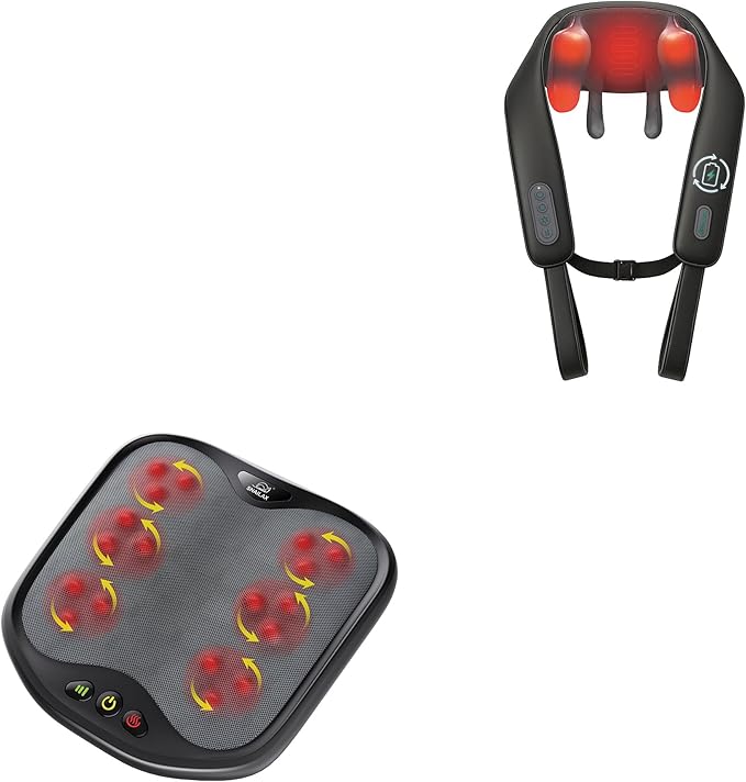 Snailax Foot Massager and Neck Massager Bundle