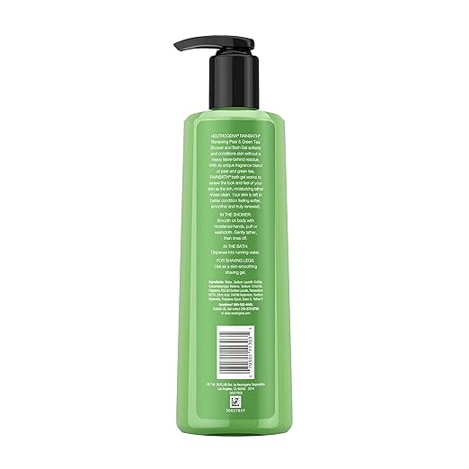 Neutrogena Rainbath Renewing Shower And Bath Gel Moisturizing Body Wash and Shaving Gel with Clean Rinsing Lather Pear &amp Green Tea Scent 16 fl. oz