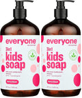 Everyone 3-In-1 Berry Blast Scent Gentle And Hypoallergenic Kids Soap Gluten Free 32 Fluid Ounce (Pack Of 2)