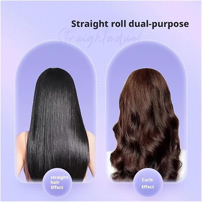 Simple Home Dual-use Curling Iron(LightYellow)