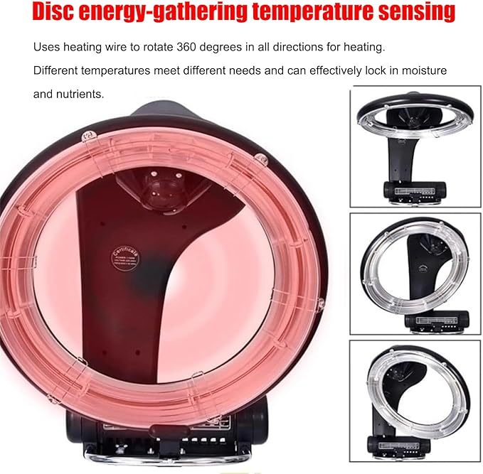 3 in 1 Wall-Mounted Hair Dryer &amp LCD Display Professional Salon Color Processor with Adjustable Timer &amp Temperature 950W/1200W Orbiting Heater for Hair Spa
