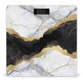 Digital Bathroom Weighing Scale Energy Saving Scale Smart Scale for Body Weight Gold Black and White Marble