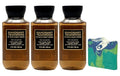 Bath &amp Body Works The Men's Collection 3 Mahogany Teakwood - 3-in-1 Hair Face &amp Body Washes - with an Aloe Vera Sample Soap - Travel size