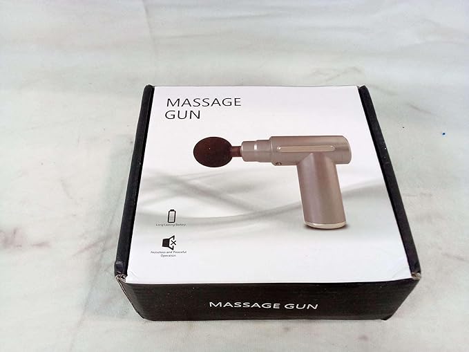 Massage Gun Deep Tissue Percussion Muscle Massager for Pain Relief Sports Recovery &amp Relaxation — Portable Handheld Electric Body Massager with Multiple Speed Settings