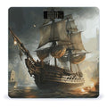 Digital Bathroom Scale for Body Weight Scale with Bright LCD Display High Accuracy Step-On Technology Auto On/Off Cool Pirate Ship Digital Scales 400 Lbs /180kg