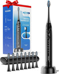 Onlyone Sonic Electric Toothbrush for Adults Rechargeable Ultrasonic Electric Toothbrush with 8 Brush Heads Travel Case Charging Base &amp Wireless Charging - 5 Modes with Smart Timer