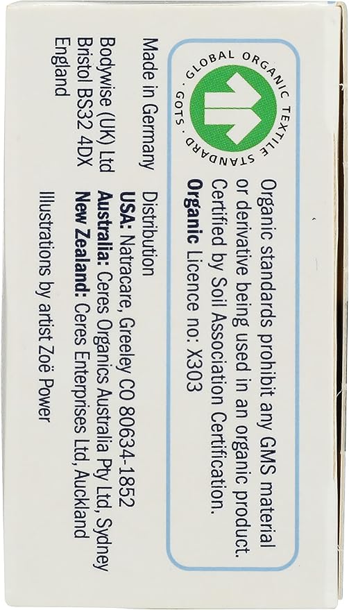 Natracare Non-Applicator 100% Organic Cotton Tampons Super Totally Chlorine Free Biodegradable and Compostable (12 Pack 240 Tampons Total)