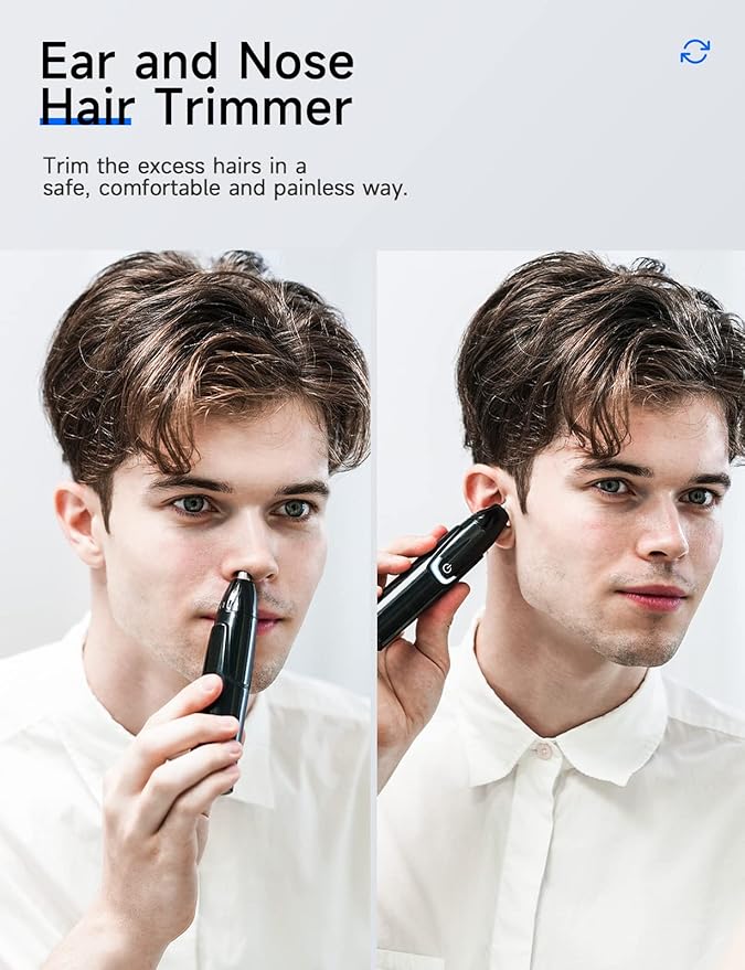ZORAMI Ear and Nose Hair Trimmer Clipper Battery-Operated &amp Rechargeable