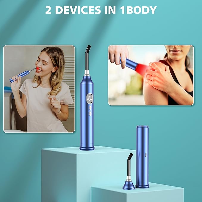 Red Light Therapy Device with Timer and 4 Modes Dark Blue