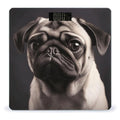 Pug Scale for Body Weight Anti-Slip Sturdy Tempered Glass Weighing Machine Highly Digital Accurate Bright LCD Bathroom Scale for Household Gift