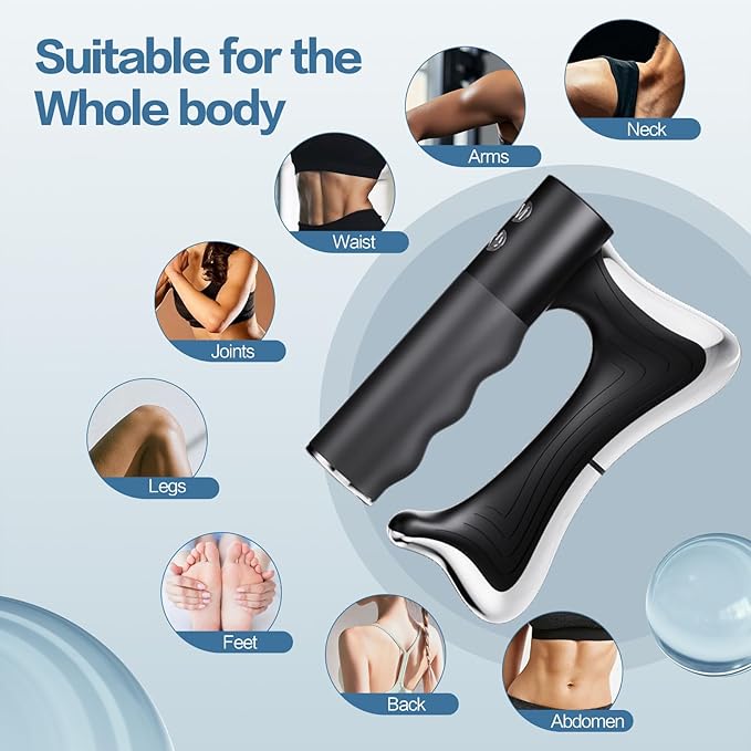 Heated Muscle Scraping ToolElectric Fascia KnifePortable Muscle Relaxation Therapy Device for Belly Arm Waist Leg