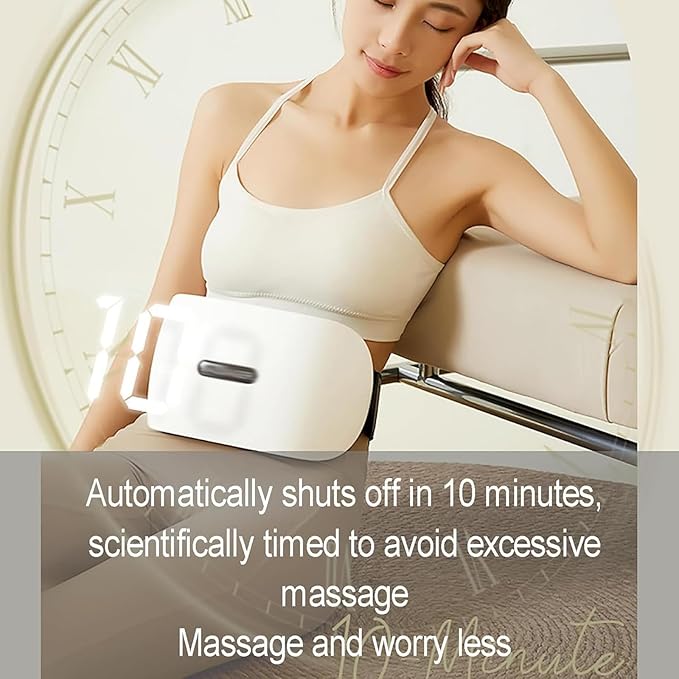 Electric Abdominal Massager Abdominal Rubbing Instrument 3 Level of Strength Adjustment &amp Forward/Reverse Massage 10 Minutes Intelligent Timing for Gastrointestinal Care