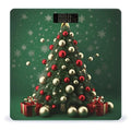 Round Ball Christmas Tree Bathroom Scale Large LCD Backlight Display Digital Scale Rounded Corners Body Scales Automatic Power On/Off Bathroom Scales for Home Bedrooms