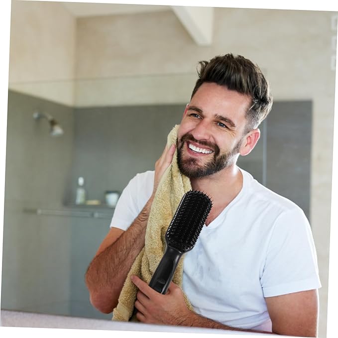 LIFKOME Hair Straightening Brush Hair Styler for Women Men Electric Comb Heat Resistant Temperature Settings