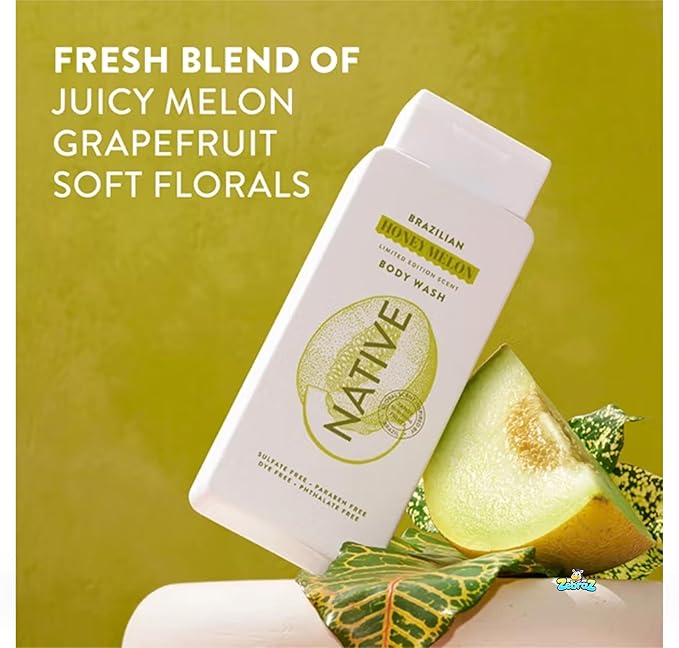 Native - Passport Limited Edition Global Flavors Sulfate-Free Body Wash - Brazilian Honey Melon - 18 fl oz - Pack Of 02