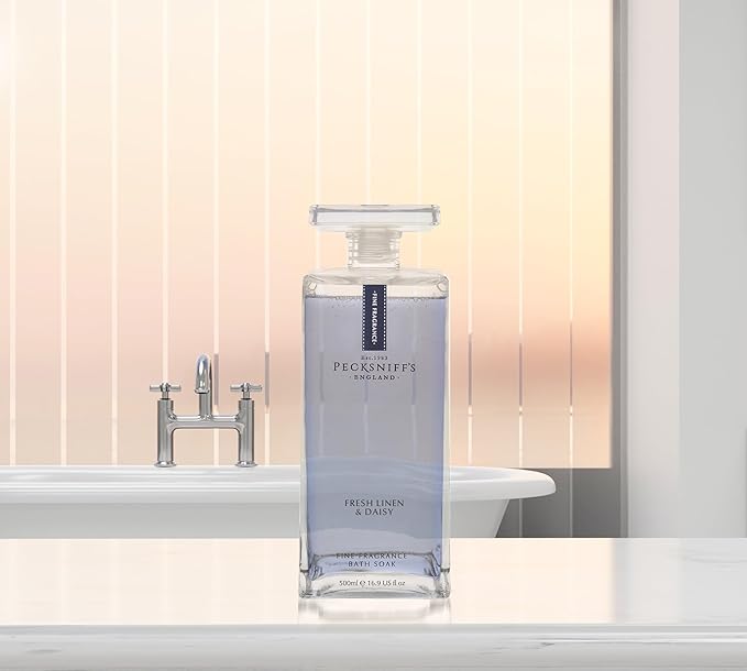 Pecksniff's Prestige 500ml Bath Soak Fresh Linen &amp Daisy