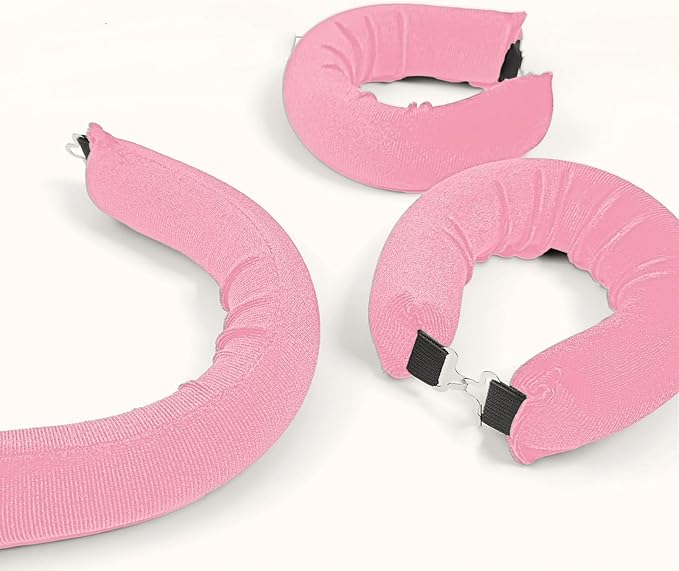 Overnight Heatless Hair CurlerVersatile Curling Tool for All Hair Types - Pink