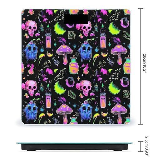 Energy Saving Scale Bathroom Weighing Scale Smart Scale for Body Weight Digital Gothic Magic Witch Witchy