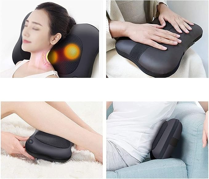 TOEWOE Back and Neck Massager with Heat Deep Tissue Kneading Massager Electric Back Massage Pillow for Back Neck Shoulders Legs Foot Body Muscle Pain Relief