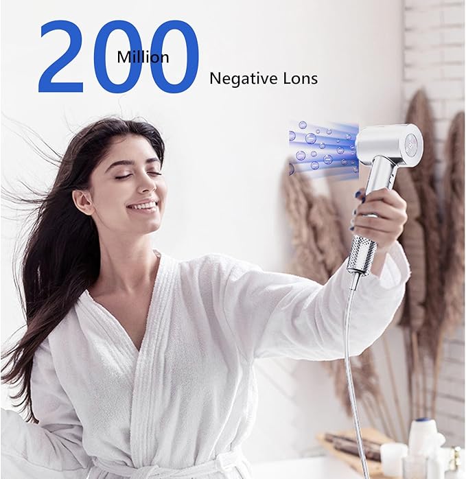 Hair Dryer Blow Dryer with Diffuser with 110000 RPM Motor Professional High-Speed Blow Dryer for Fast Drying Low Noise Ionic Hair Dryer 4 Temps &amp 2 Speeds for Home Salon White