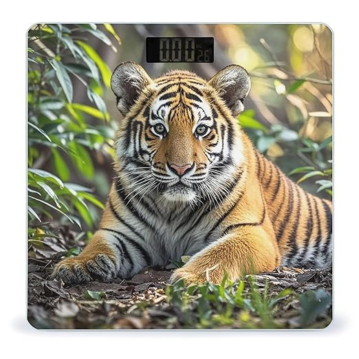 Big Tiger Scale for Body Weight Smart Scales Digital Bathroom Scale High Precision Weighing Scales with Large Display Weighing Machine for People