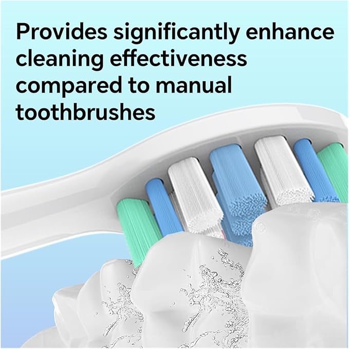 12/20 PcsCompatible for with Electric Toothbrush Replacement Brush Heads Toothbrushes Head Refills for 1100 2100 4100(Black-12 Pcs)