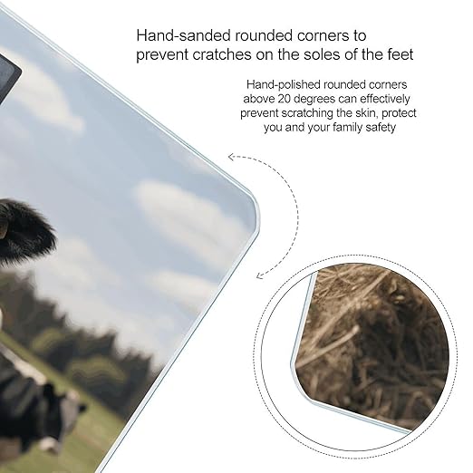 Cute Cows Smart Scale for Body Weight Accurate Bathroom Scale with LED Display Digital Weight Scales Weighing Machine High Precision Scales for Bath Home