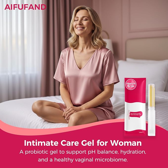 Women's Intimate Care Gel – Enhances Firm Feel &amp Comfort | Probiotic &amp Herbal Formula | pH Balanced Daily Hygiene &amp Odor Control | Gentle Moisturizing Feminine Wash with Applicator (10 PAC