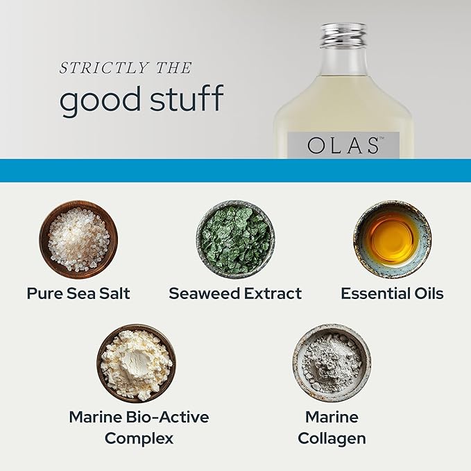 Olas Alcohol Free Mouthwash &amp Oral Rinse - Marine Bio-Active Mouth Rinse With Essential Oils &amp Antioxidants for a Healthy Oral Microbiome - Fluoride Free Natural Mouthwash (500 ml)