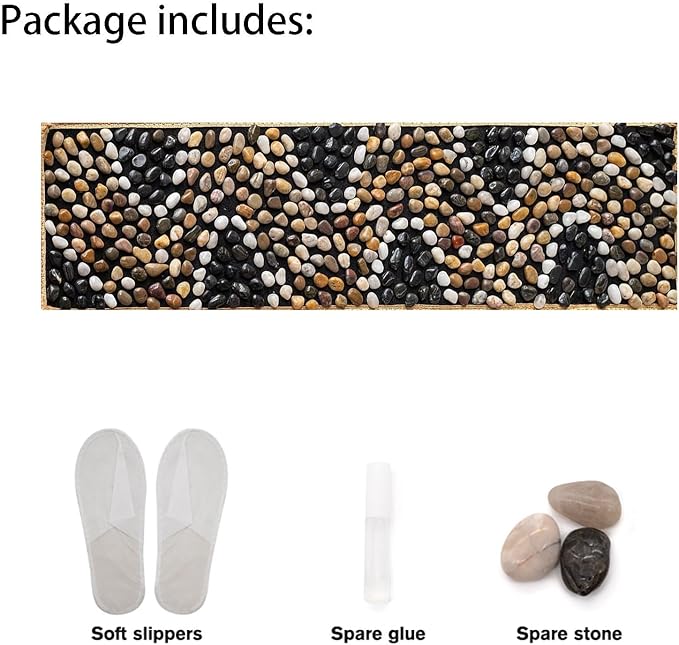 Natural Foot MassageNon Slip Runner Rug Living RoomMassage padDeep Kneadingwith Heat Therapy -Deep Tissue 20'' x 79''Kitchen Hallway Living Room 20'' x 79''(20''x59''CM)