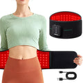 Medisana 3-in-1 Red Light Therapy Belt Cordless &amp Portable Infrared Red Light Therapy for Body with Red Light/Pulse/Heat/Vibration - 660nm/850nm for Back Pain Relief (Regular)