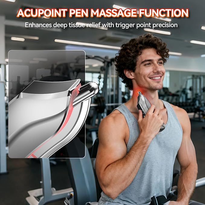 Muscle Scraper ToolElectric Fascial Knife for Deep Tissue Massage - 4 Modes 3 Heating 3 VibrationElectric Gua ShaMyofascial Release Tool for Whole Body