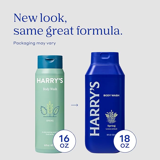 Harry's Men's Body Wash - Spring - (3 Pack) 18 fl oz - Shower Gel for Men - No Parabens Sulfates or Dyes