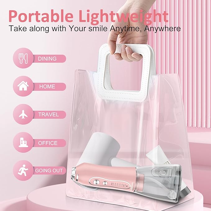H2ofloss Portable Water Flosser and Compact Breath Freshening Tablets Set – Superior Oral Care Combo