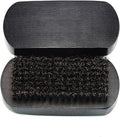 Shaving Brush Set of 2 Handmade Foam Soap Head Styling Beard Brush Beech Wood Bristle Hair Shaving Brush (Color : Black Size : #2)