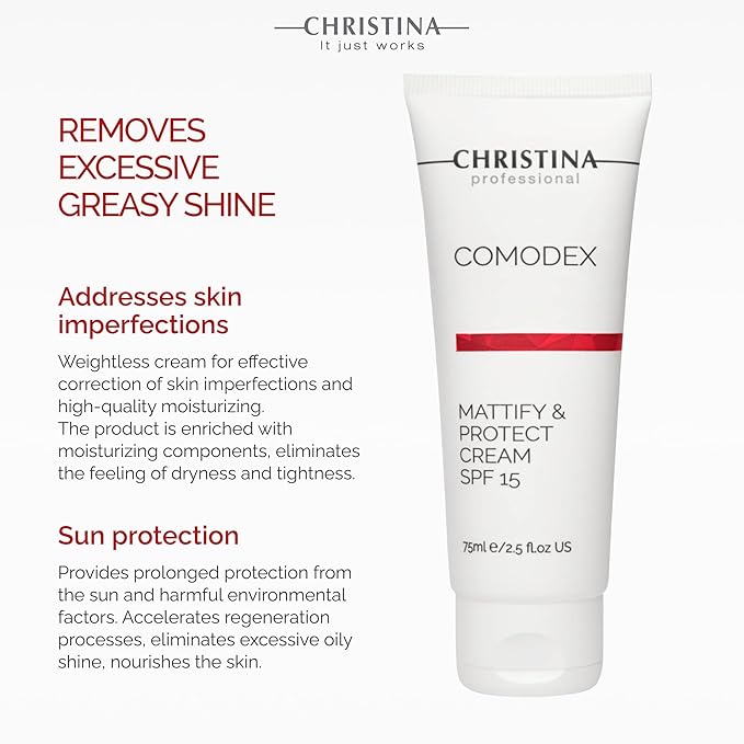 Christina Comodex - Mattify and Protect Cream SPF 15 for Oily and Combination Skin 75ml