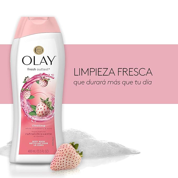 Olay Fresh Outlast Body Wash - Cooling White Strawberry &amp Mint - 13.5 oz