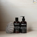 FINN &amp CO. Black Sand Body Wash and Body Oil Bundle - Moisturizing Skincare Set with Beach Inspired Scent - Lightweight Paraben &amp Cruelty Free - Gentle Nourishing Formula for Men &amp Women