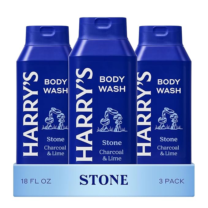 Harry's Men's Body Wash - Stone - (3 Pack) 18 fl oz - Shower Gel for Men - No Parabens Sulfates or Dyes