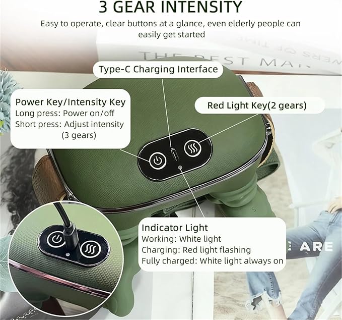 Neck Massager 4D Bionic Finger Neck Shoulder Massager Wireless Cervical Trapezius Kneading Massage Shawl Brushless Motor masajeador(Silver Switch)