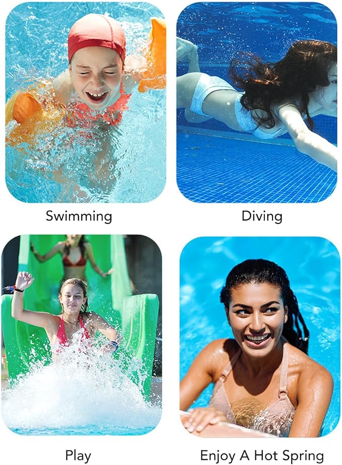 12Pcs Swimming Panty Liner 16.5 x 6.3in Women Private Patch Water Comfortable Concealed PU Swimming Private Sticker for Women Children