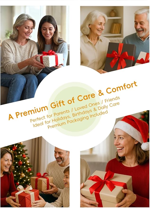 Smart Lower Back Massager with Soothing Warm Therapy &amp Air Traction – Spinal Decompression Device for Sciatica Relief Lumbar Pressure &amp Stiffness – Ideal Gift for Parents &amp Loved Ones (Gr