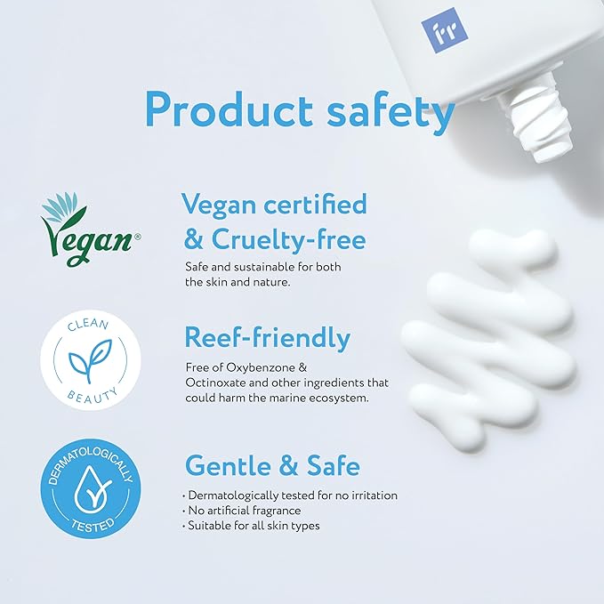 Face Republic Soothe &amp Protect - Calming Care AHA/BHA Moisturizer + Purity Sun Essence | SPF 50+ Broad Spectrum UV Sunscreen | Vegan Korean Skin care