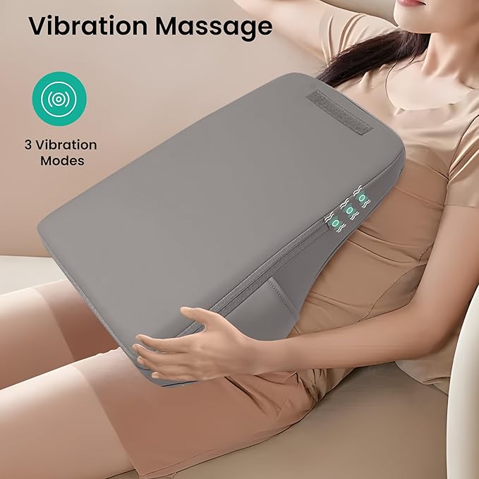 Snailax Back Massager for Back Pain Deep Tissue Shiatsu Lower Back Neck Massager with Heat 3D Kneading Massage Pillow for Neck Shoulder Legs Gifts for Mom Dad Women (Beige)