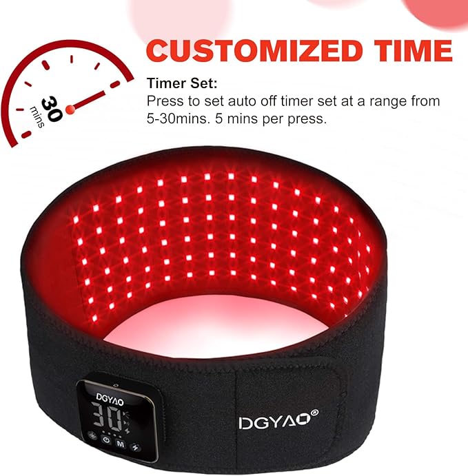 D MAX Cordless Red Light Therapy Belt + Shoulder Wrap