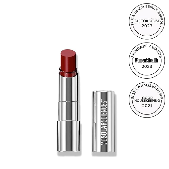 MDSolarSciences Tinted Sheer Lip Balm SPF 30 | Hydrating Lip Sunscreen | Shea Butter Jojoba &amp Avocado Oils | Moisturizing Vegan &amp Clean| 0.15 oz Ruby