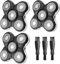 Remington Head Shaver Replacement Blade Compatible with Remington Balder Pro 3PCS Balder Pro Replacement Head 3 Cleaning Brush